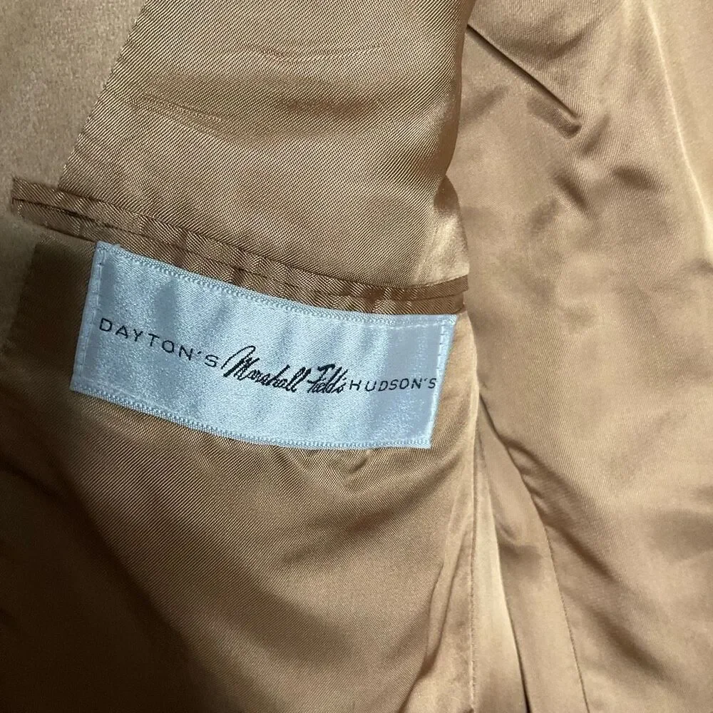 Bill Blass Men’s 42L Camel Hair‎ Blazer Tan Beige Sport Coat Jacket Two 2 Button